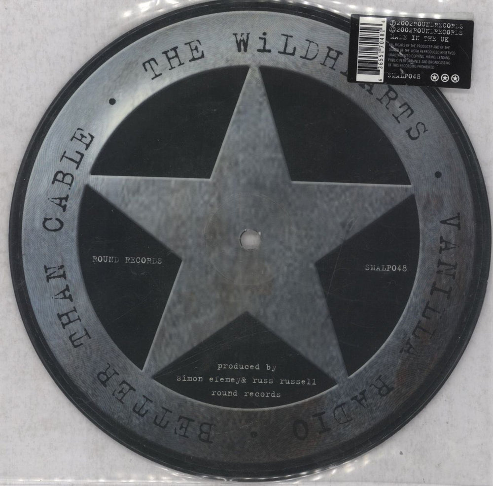 The Wildhearts Vanilla Radio UK 7" vinyl picture disc (7 inch picture disc single) 636551704816