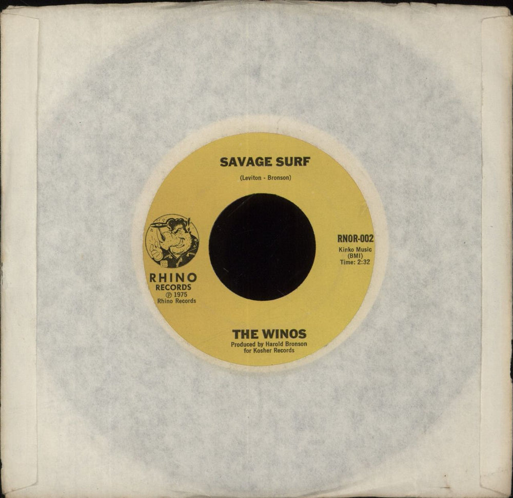 The Winos All The Wrong Girls Like Me / Savage Surf US 7" vinyl single (7 inch record / 45)