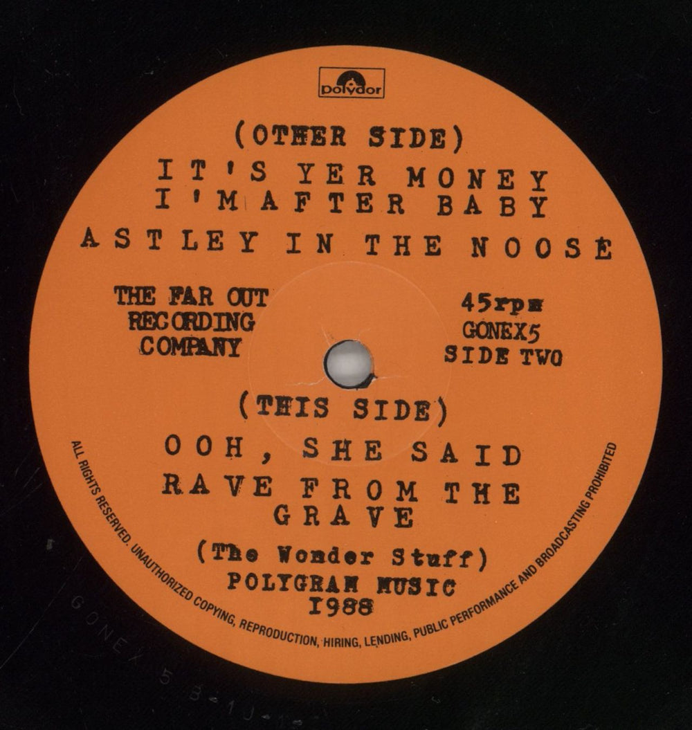 The Wonder Stuff It's Yer Money I'm After Baby UK 12" vinyl single (12 inch record / Maxi-single) WON12IT11274