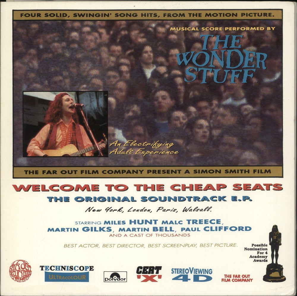 The Wonder Stuff Welcome To The Cheap Seats UK 12" vinyl single (12 inch record / Maxi-single) GONEX14