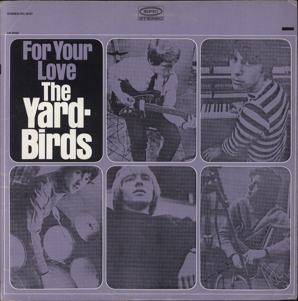 The Yardbirds For Your Love - 1st - VG/EX US vinyl LP album (LP record) BN26167
