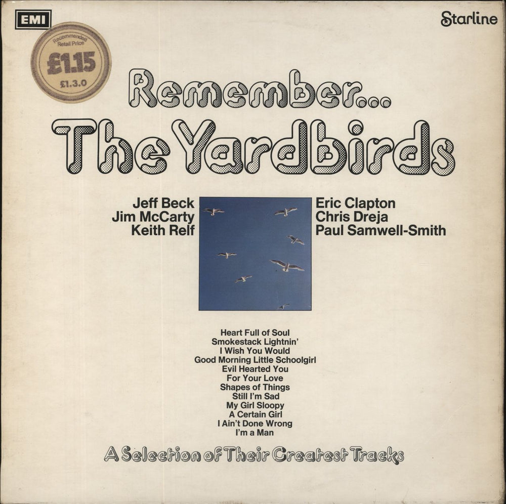 The Yardbirds Remember... The Yardbirds - 1st - Price Stickered UK vinyl LP album (LP record) SRS5069