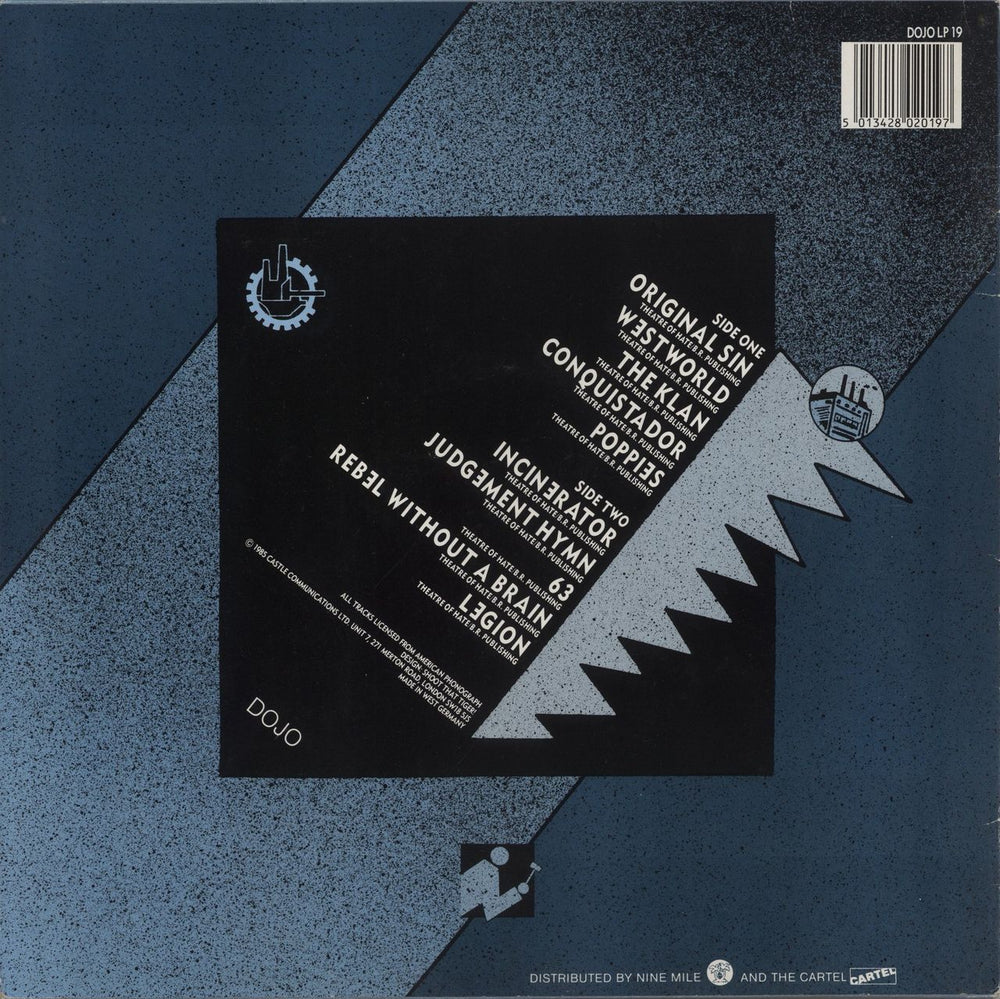 Theatre Of Hate Original Sin - Live UK vinyl LP album (LP record) 5013428020197