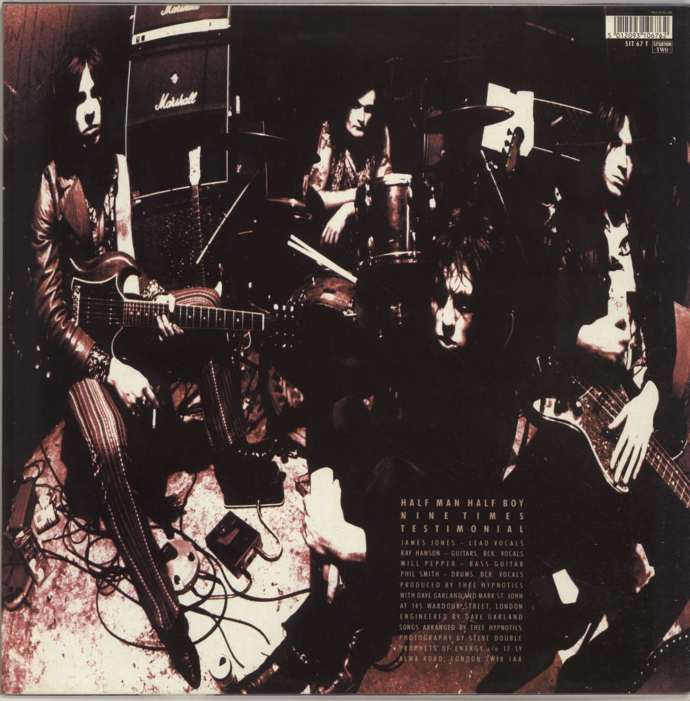 Thee Hypnotics Half Man Half Boy UK 12" vinyl single (12 inch record / Maxi-single) 5012093106762