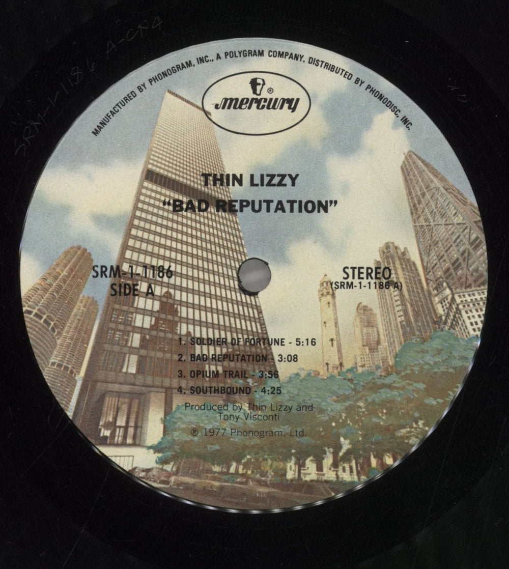 Thin Lizzy Bad Reputation - shrink US vinyl LP album (LP record)