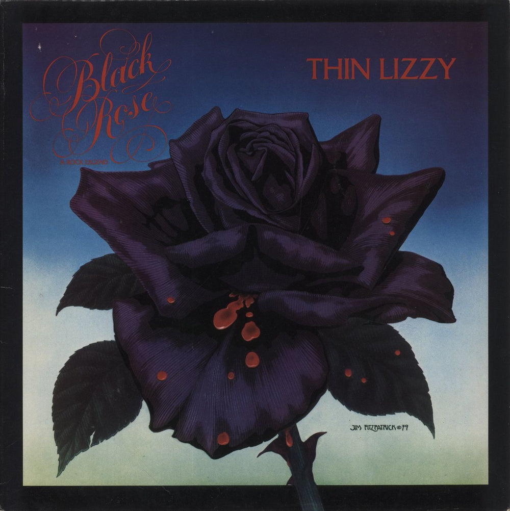 Thin Lizzy Black Rose + Inner - EX UK vinyl LP album (LP record) 9102032