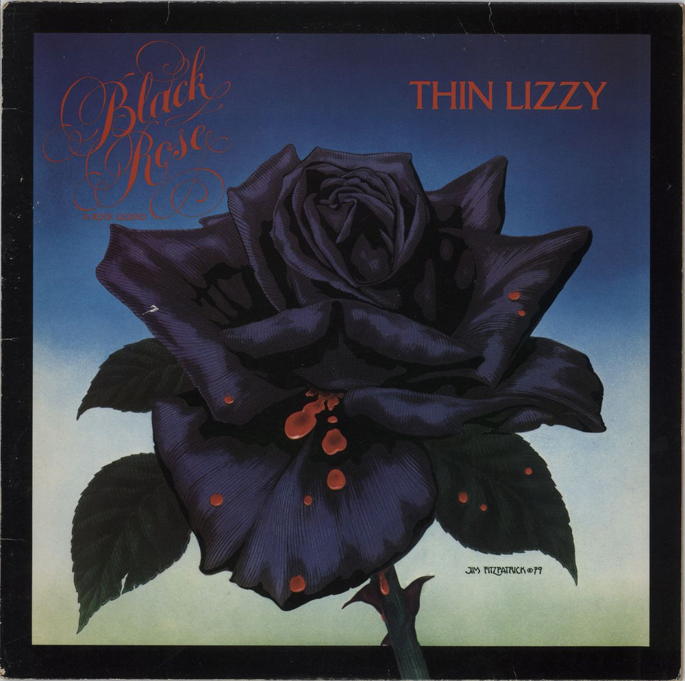 Thin Lizzy Black Rose + Inner - EX UK vinyl LP album (LP record) 9102032