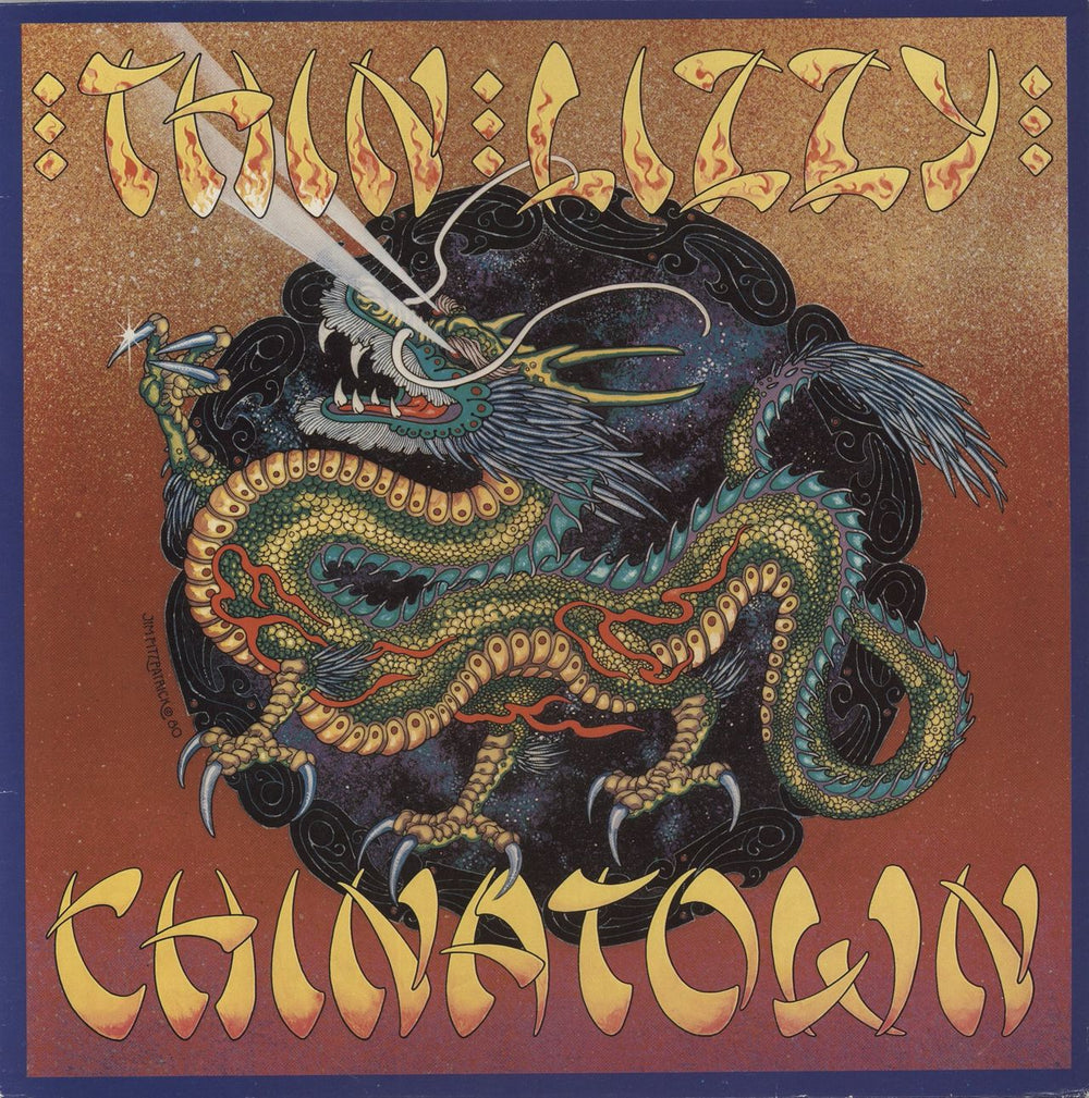 Thin Lizzy Chinatown Dutch vinyl LP album (LP record) 6359030