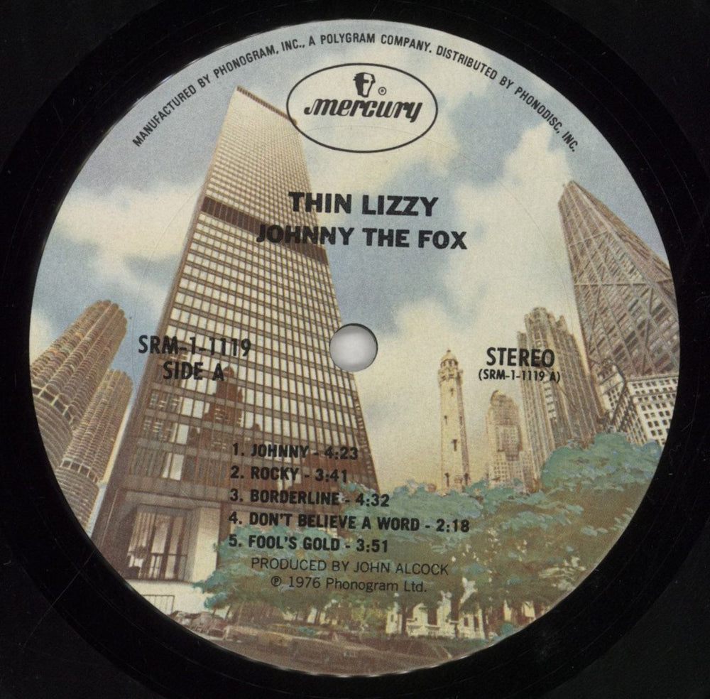 Thin Lizzy Johnny The Fox US vinyl LP album (LP record) THILPJO854988