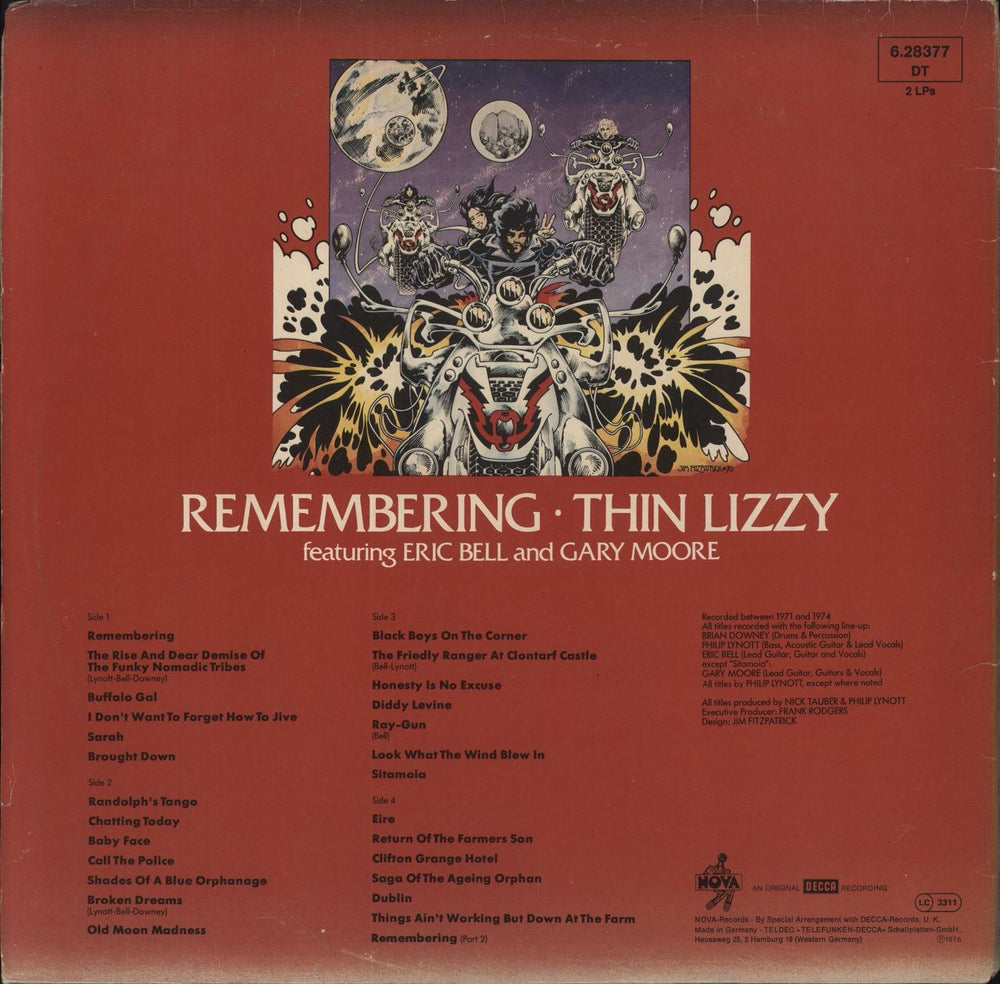 Thin Lizzy Remembering - VG German 2-LP vinyl record set (Double LP Album)
