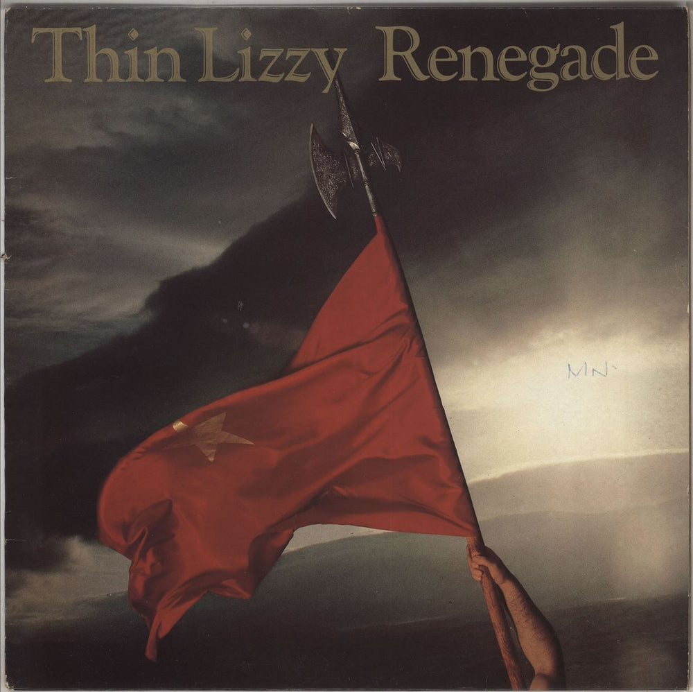 Thin Lizzy Renegade - Gold Promo Stamped UK vinyl LP album (LP record) 6359083