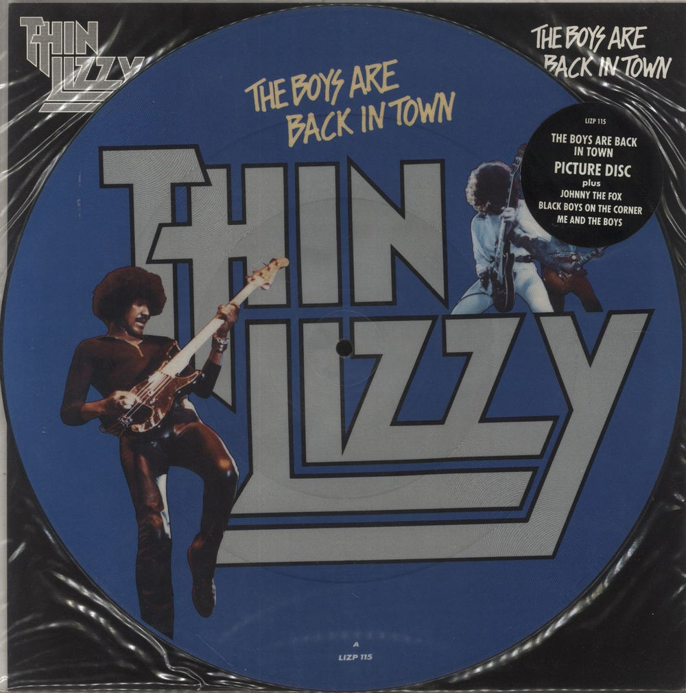 Thin Lizzy The Boys Are Back In Town UK 12" vinyl picture disc (12 inch picture record) LIZP115