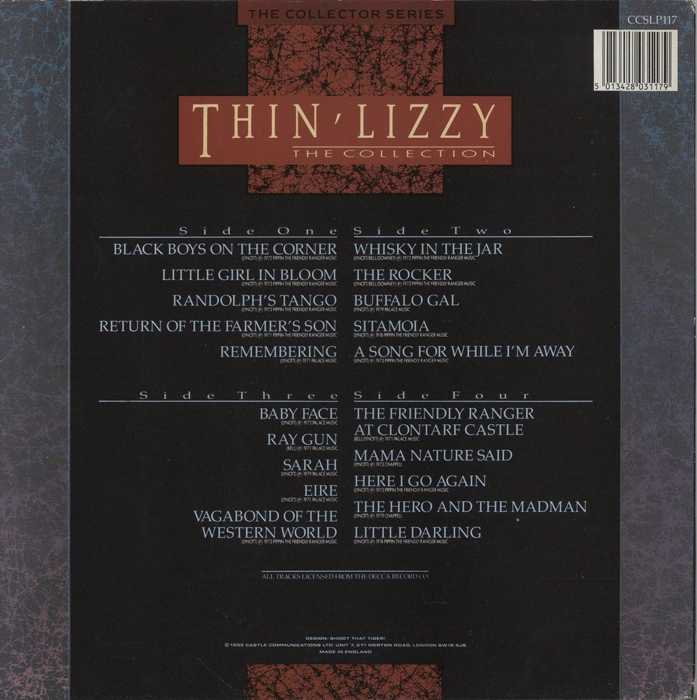 Thin Lizzy The Collection - EX UK 2-LP vinyl record set (Double LP Album) 5013428031179