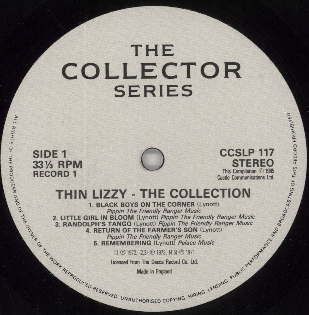 Thin Lizzy The Collection - EX UK 2-LP vinyl record set (Double LP Album) THI2LTH607059