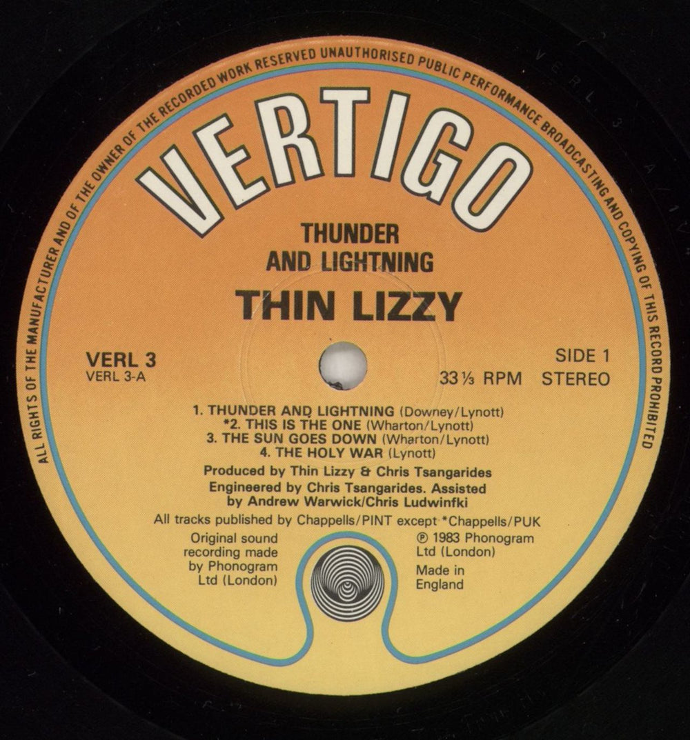 Thin Lizzy Thunder And Lightning + EP - EX UK 2-LP vinyl record set (Double LP Album) THI2LTH589377
