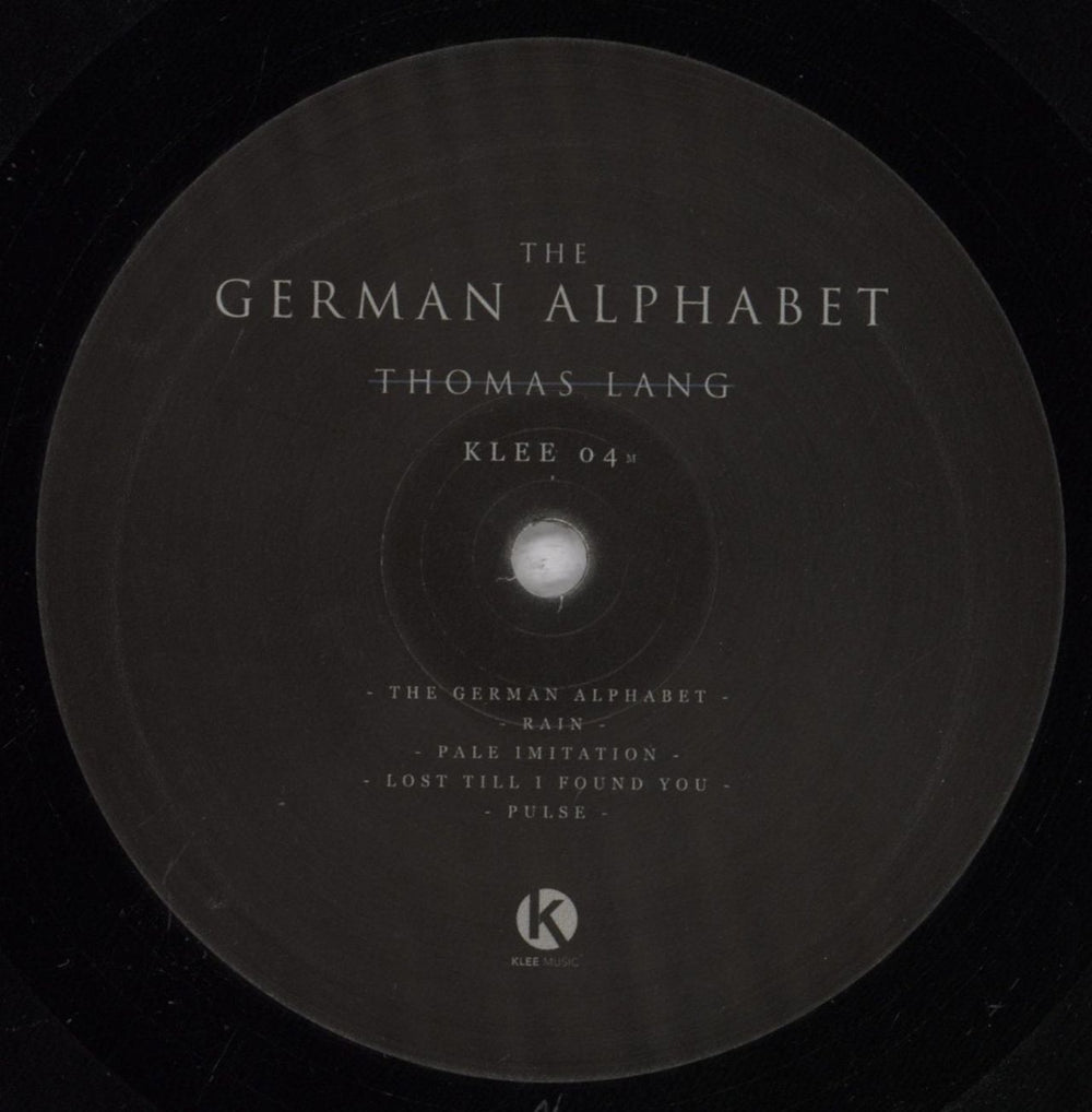 Thomas Lang The German Alphabet UK vinyl LP album (LP record) TLNLPTH835140