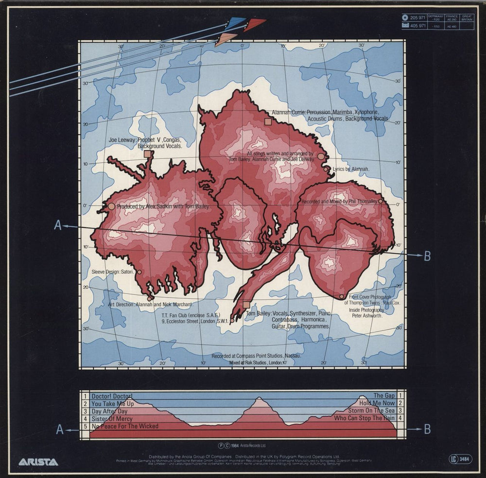 Thompson Twins Into The Gap German vinyl LP album (LP record)