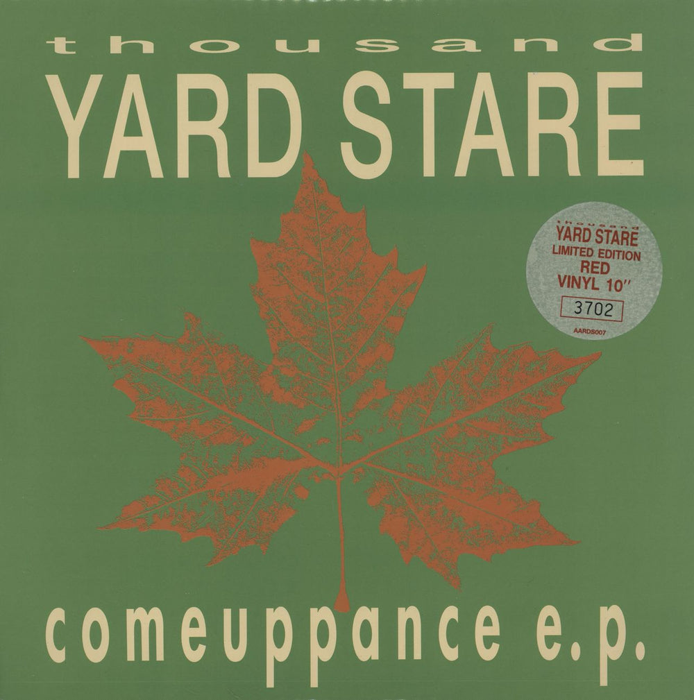 Thousand Yard Stare Comeuppance E.P. - Red vinyl UK 10" vinyl single (10 inch record) AARDS007