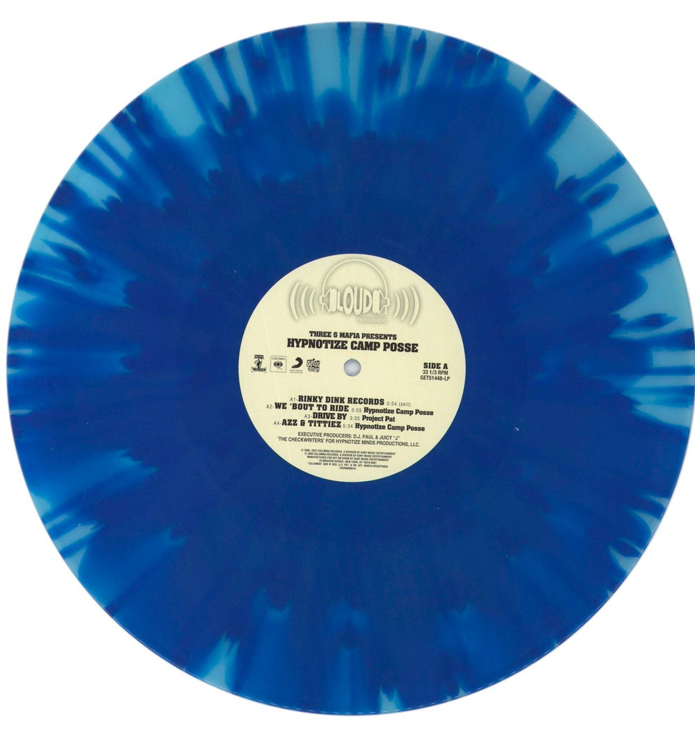Three 6 Mafia Hypnotize Camp Posse - Blue Spinner Vinyl US 2-LP vinyl record set (Double LP Album)