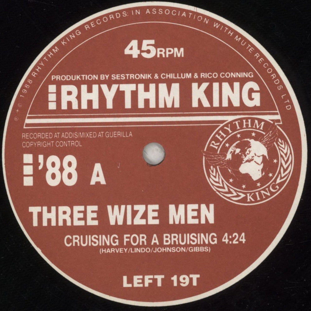 Three Wize Men Cruising For A Bruising UK 12" vinyl single (12 inch record / Maxi-single) 8PT12CR853373