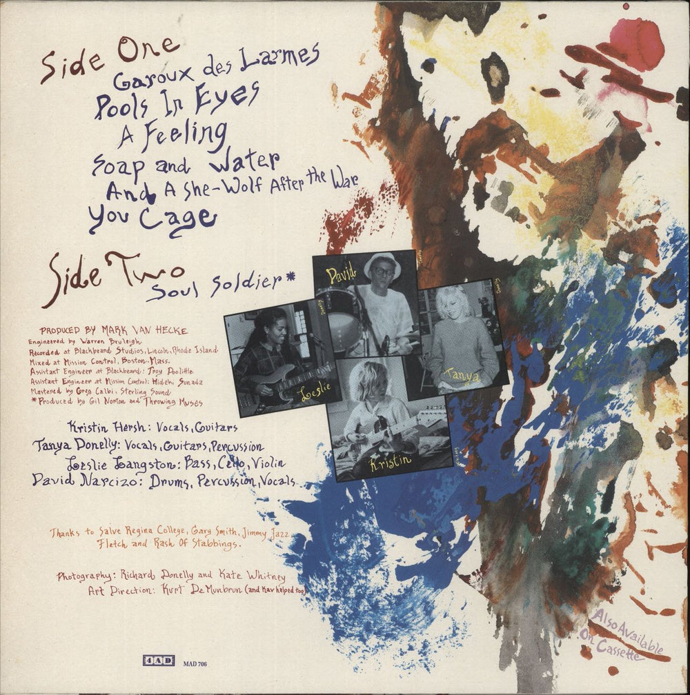 Throwing Muses The Fat Skier UK vinyl LP album (LP record)