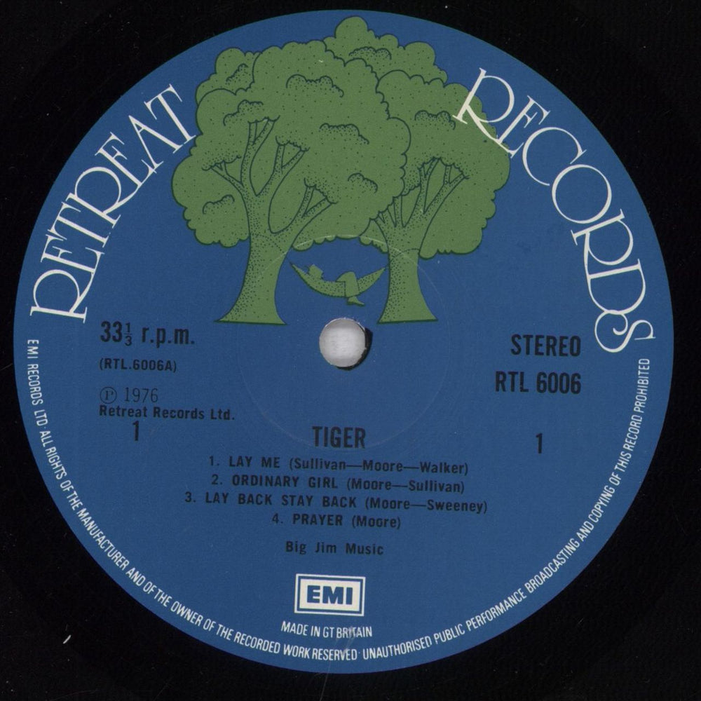 Tiger (70s) Tiger - Original - A1/B1 - Factory Sample UK vinyl LP album (LP record) TGRLPTI839455