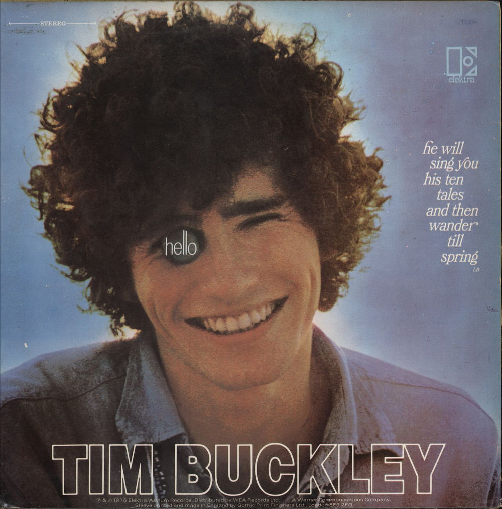 Tim Buckley Goodbye And Hello - 3rd UK vinyl LP album (LP record)