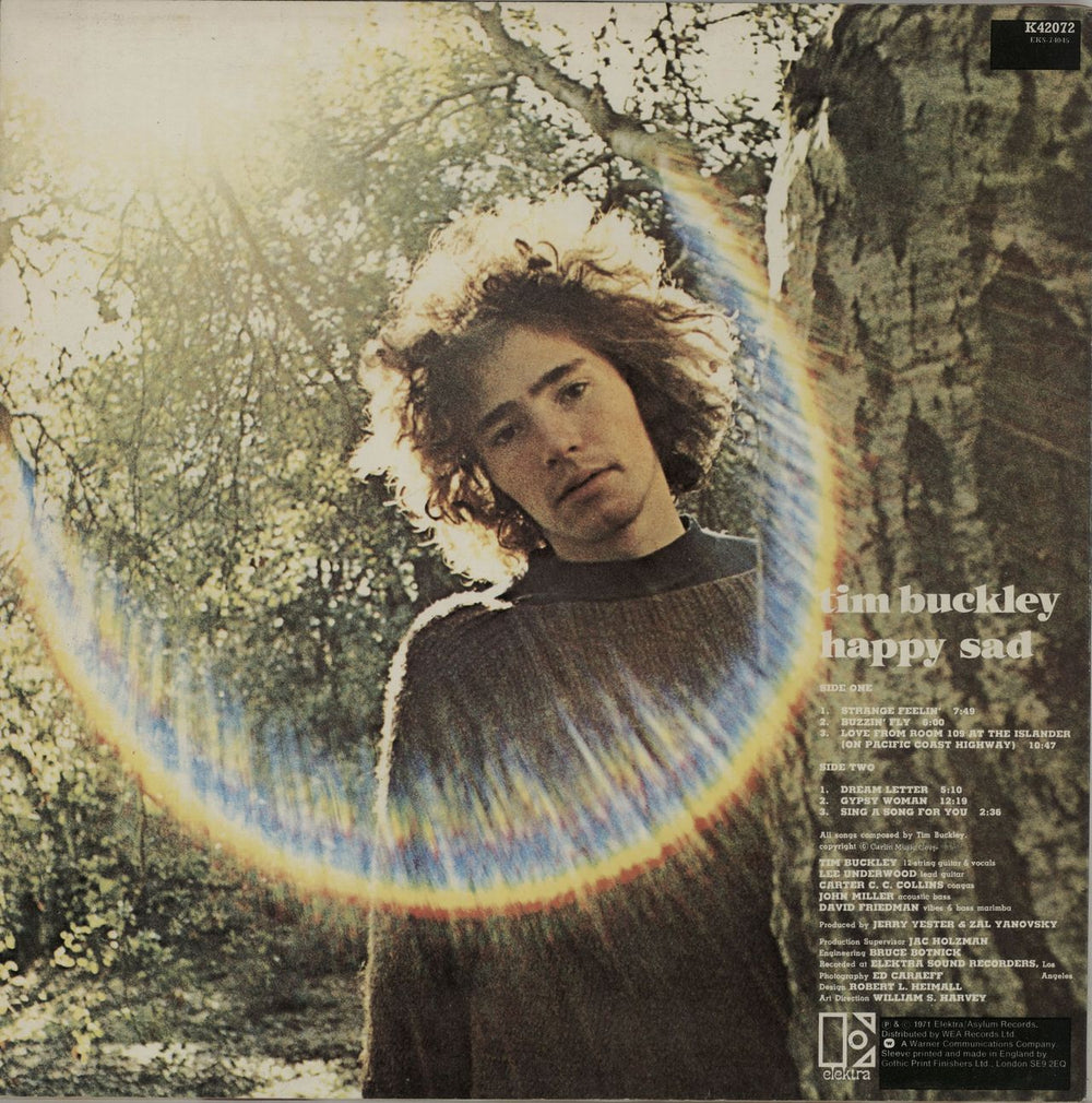 Tim Buckley Happy Sad UK vinyl LP album (LP record) TBKLPHA650710