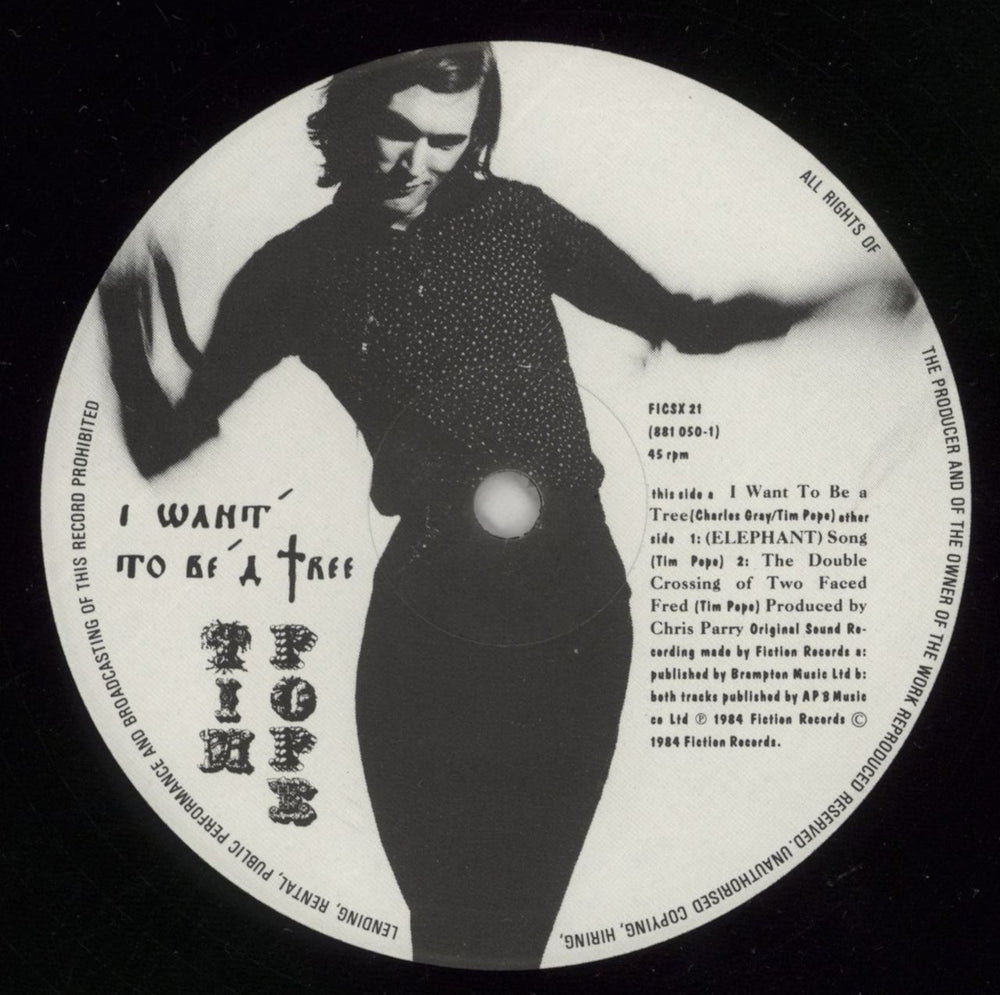 Tim Pope I Want To Be A Tree - EX UK 12" vinyl single (12 inch record / Maxi-single) POP12IW866346