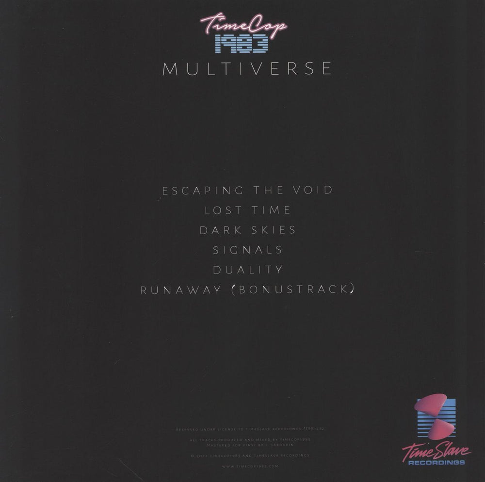 Timecop1983 Multiverse - Black & Red Split Vinyl UK 12" vinyl single (12 inch record / Maxi-single)