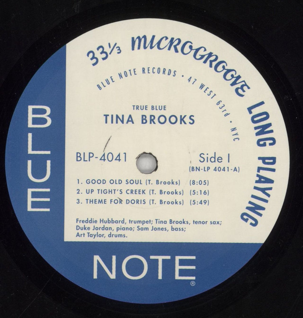 Tina Brooks True Blue - Shrink US vinyl LP album (LP record) INBLPTR850319