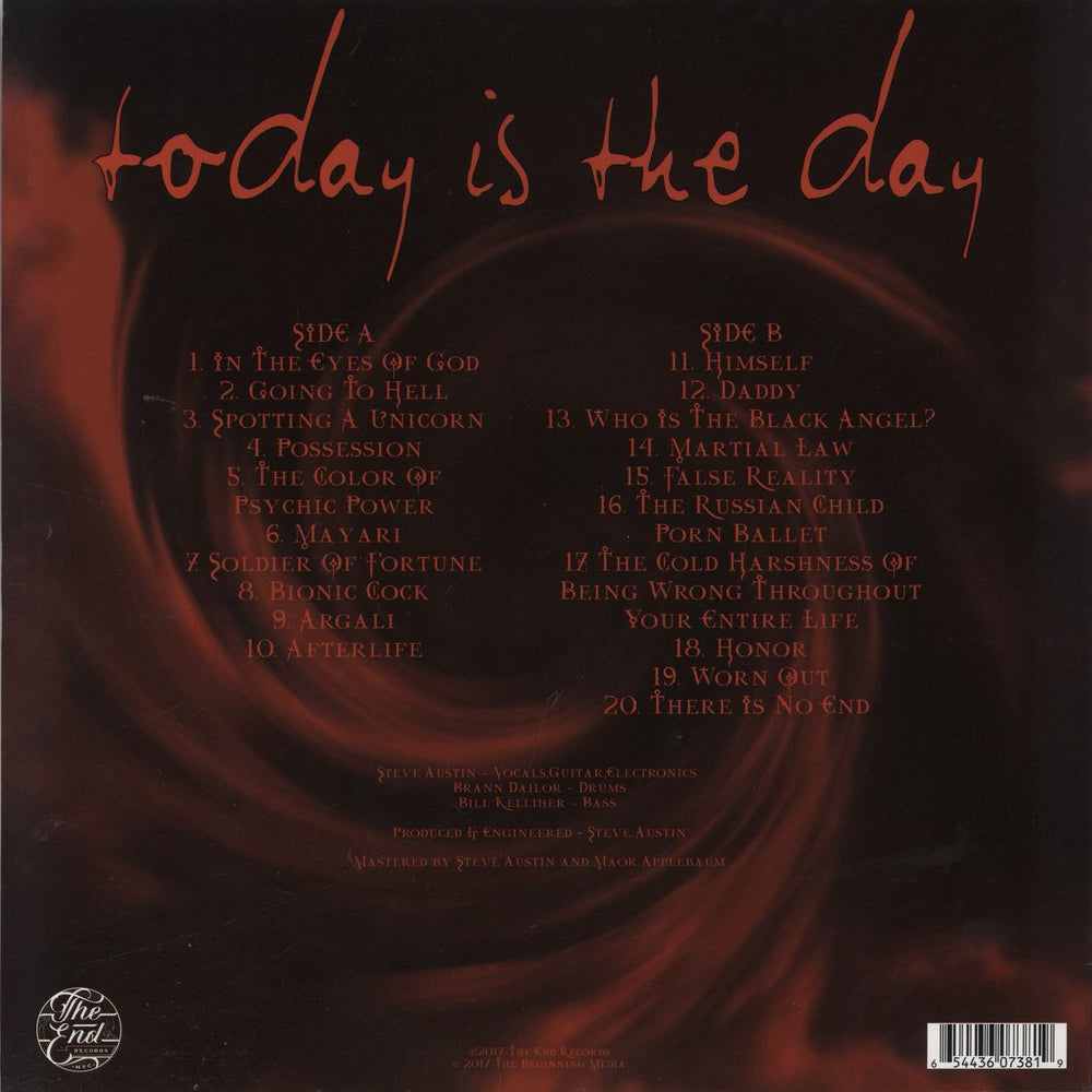 Today Is The Day In The Eyes Of God US vinyl LP album (LP record) 654436073819