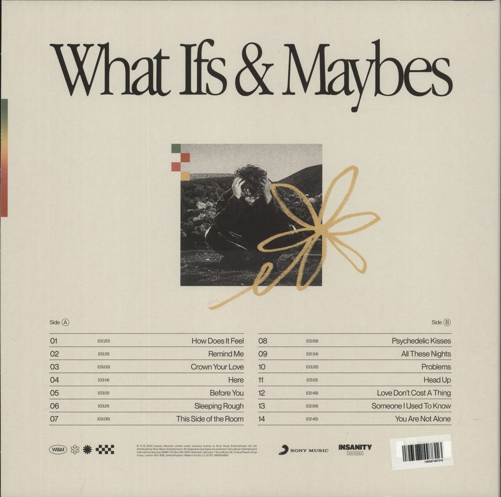 Tom Grennan What Ifs & Maybes - Cream Vinyl + Autographed Sleeve UK vinyl LP album (LP record) 196587497316