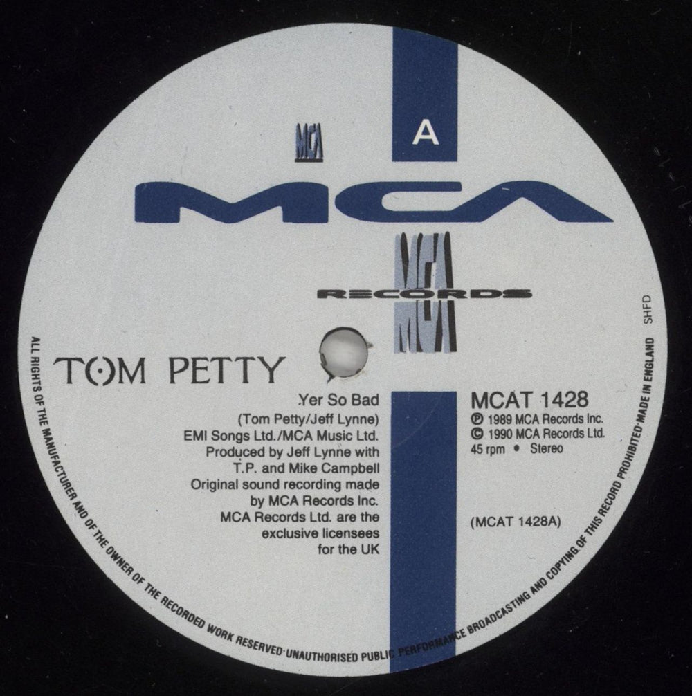 Tom Petty & The Heartbreakers Yer So Bad UK 12" vinyl single (12 inch record / Maxi-single) PET12YE187663