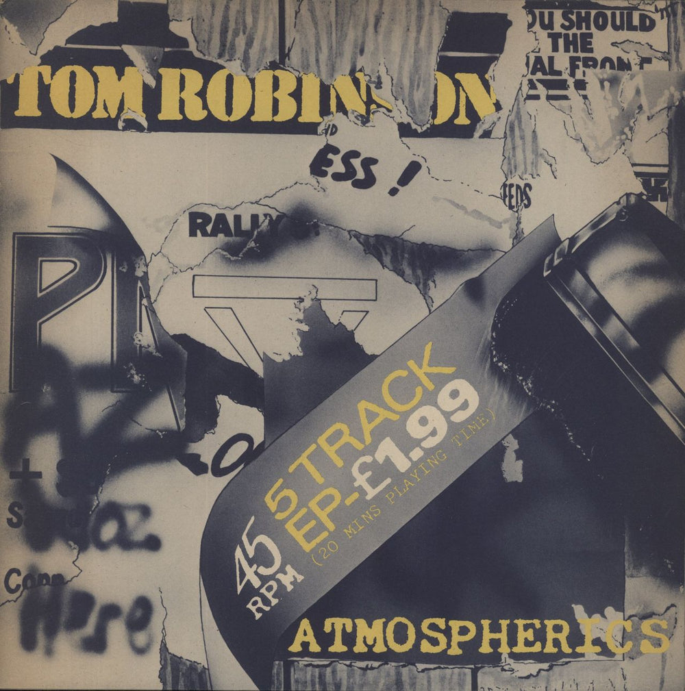 Tom Robinson Atmospherics UK 12" vinyl single (12 inch record / Maxi-single) NIC212