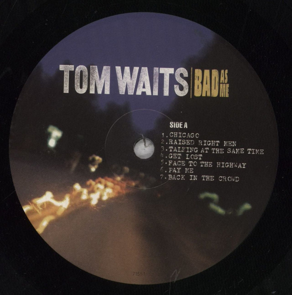 Tom Waits Bad As Me - 180gm + CD UK vinyl LP album (LP record) TMWLPBA846097