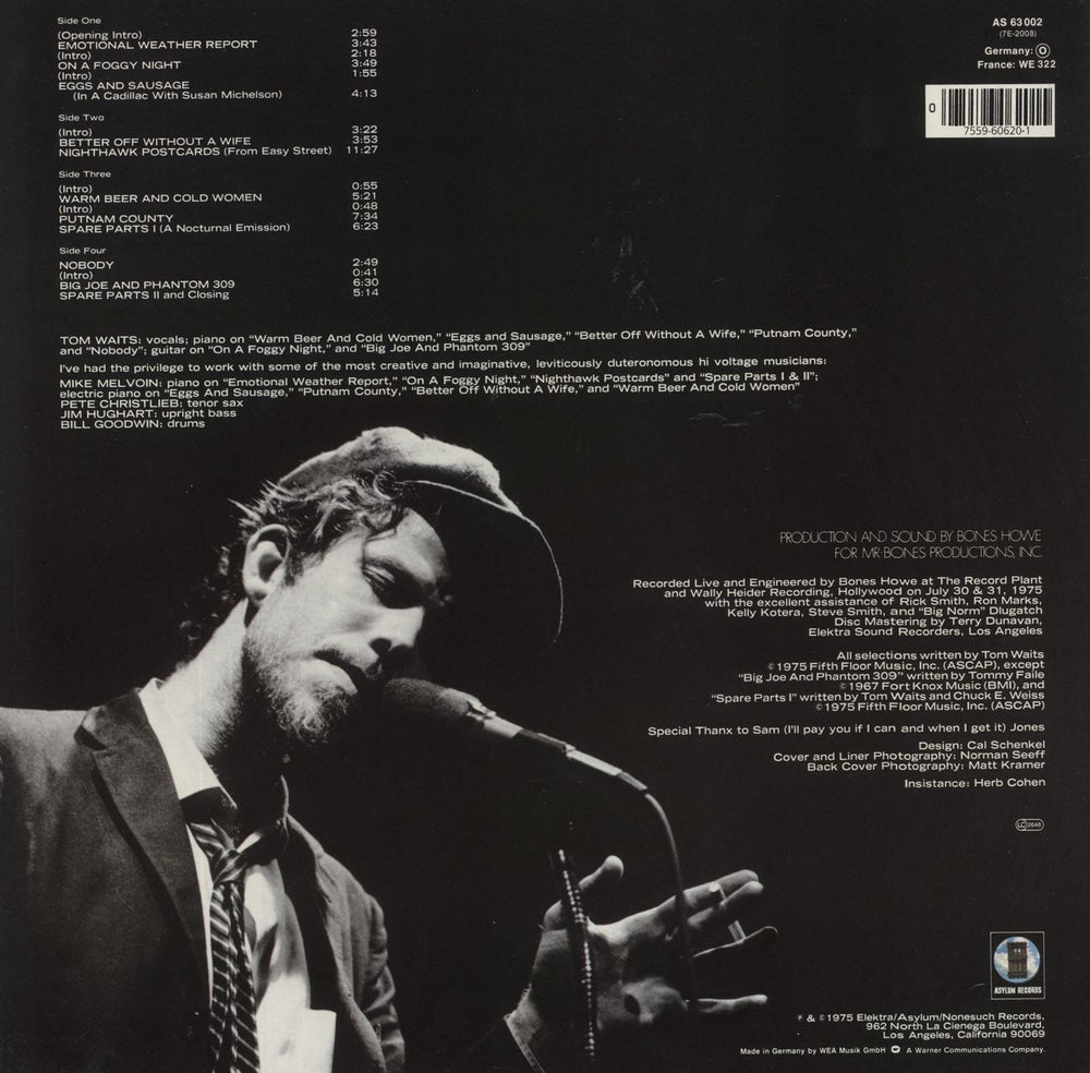 Tom Waits Nighthawks At The Diner German 2-LP vinyl record set (Double LP Album)