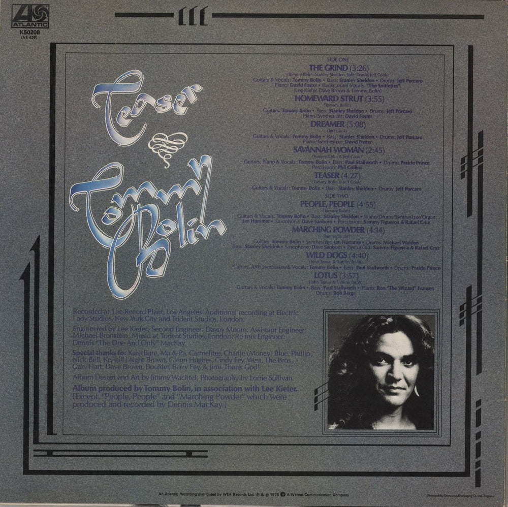 Tommy Bolin Teaser- EX UK vinyl LP album (LP record) TBOLPTE848650