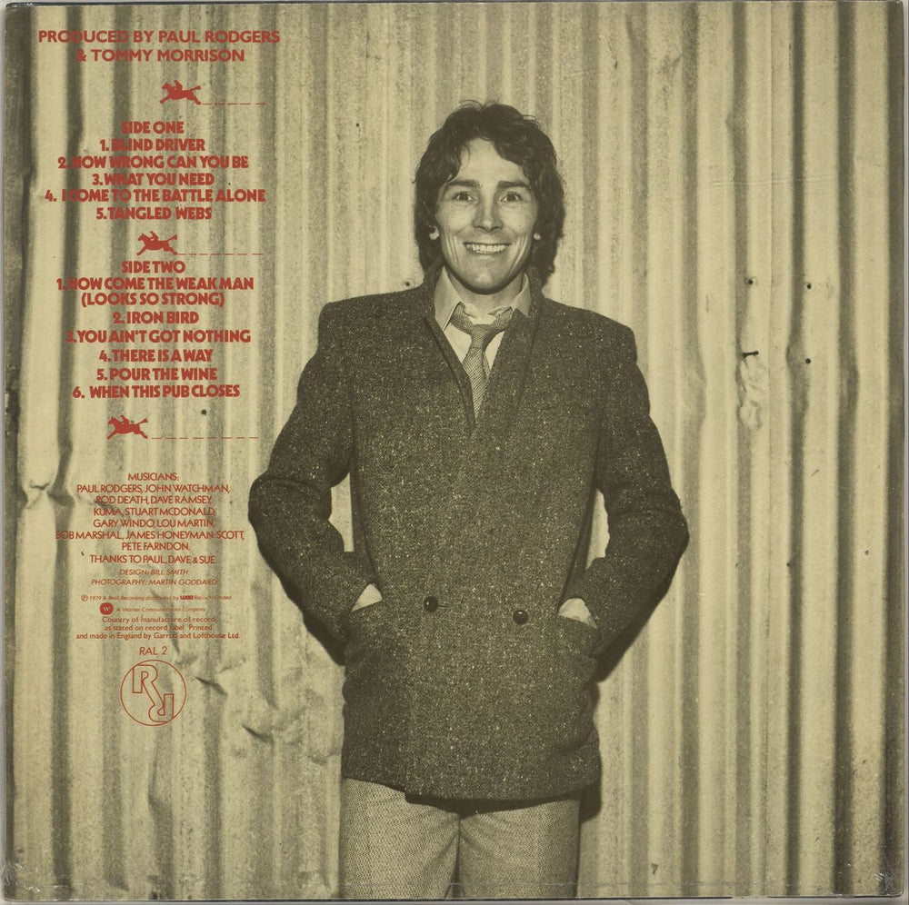 Tommy Morrison Place Your Bets UK vinyl LP album (LP record)