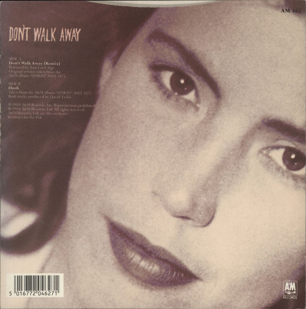 Toni Childs Don't Walk Away UK 7" vinyl single (7 inch record / 45) 5016772046271