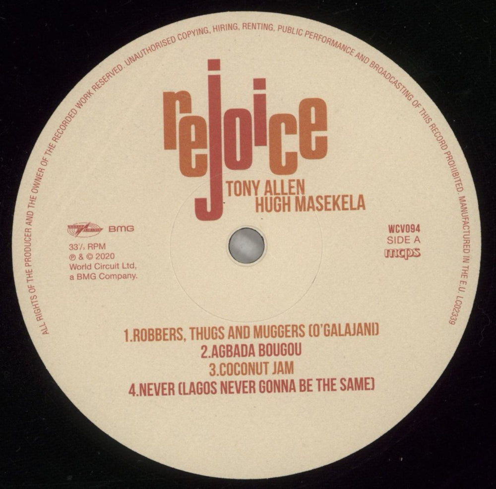 Tony Allen Rejoice - 180gm UK vinyl LP album (LP record) 5O2LPRE878118