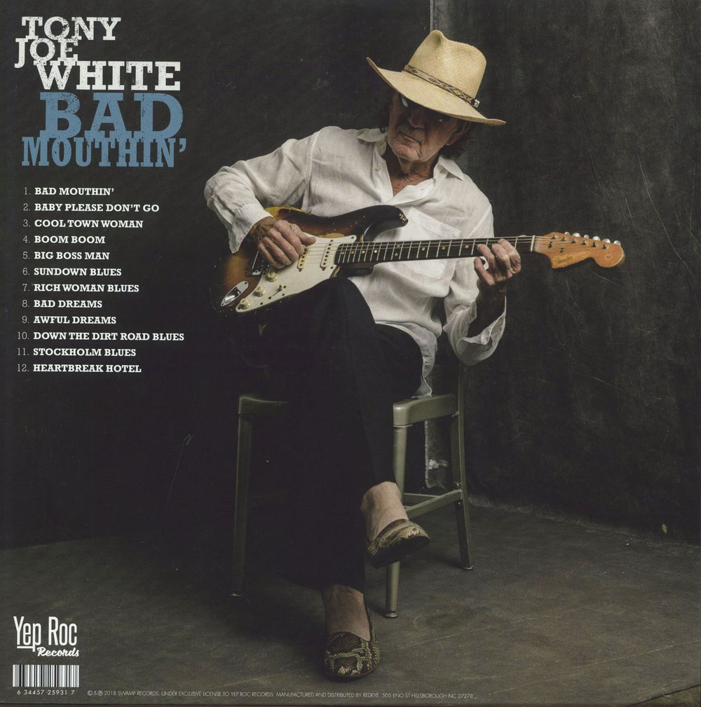 Tony Joe White Bad Mouthin' - White Vinyl US 2-LP vinyl record set (Double LP Album) 634457259317