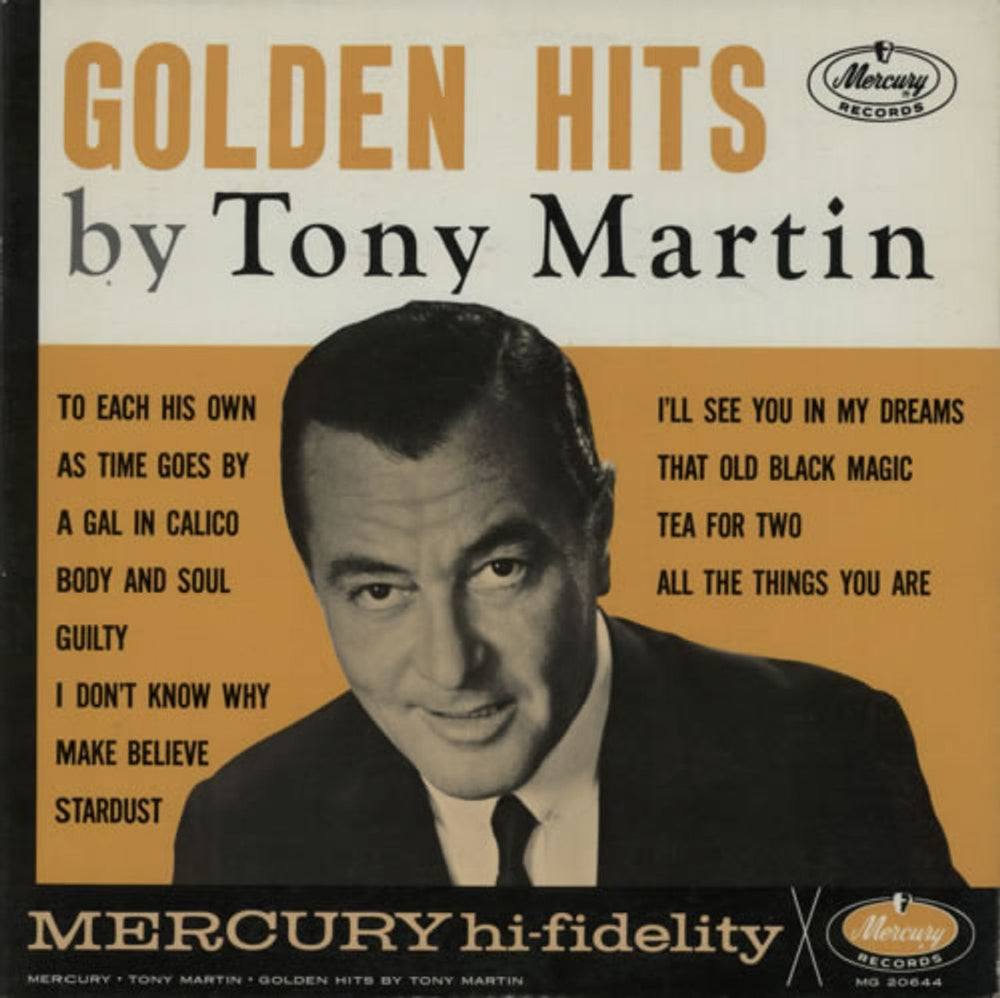 Tony Martin Golden Hits US vinyl LP album (LP record) MG20644