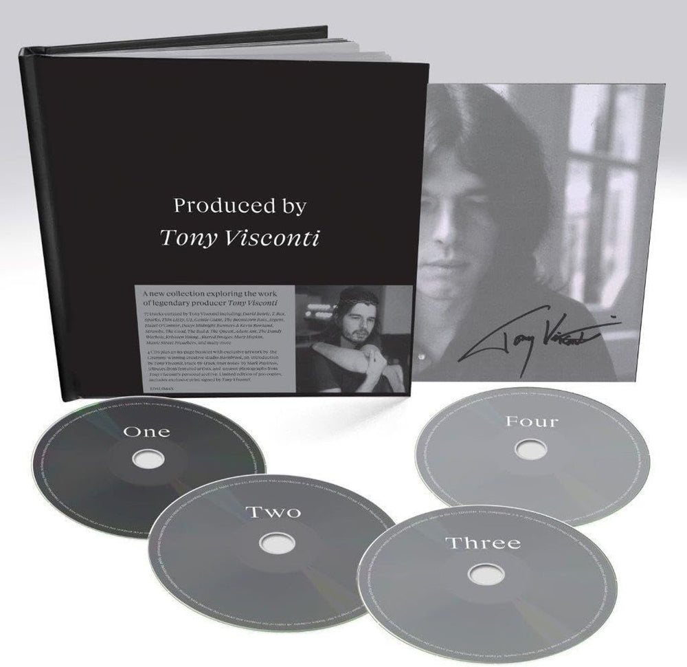 Tony Visconti Produced By Tony Visconti + Signed Print - Sealed UK CD Album Box Set EDSL0144X