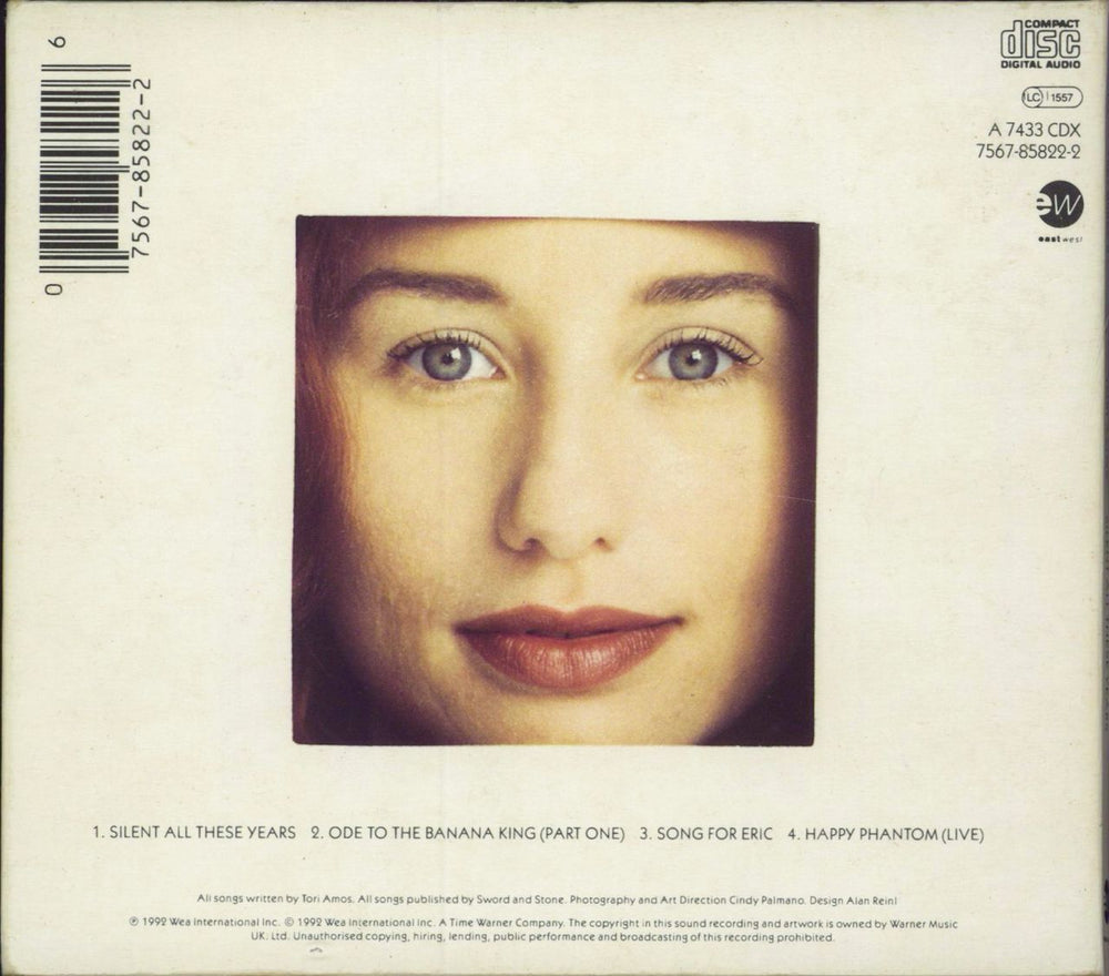 Tori Amos Silent All These Years - EX UK CD single (CD5 / 5") 075678582226