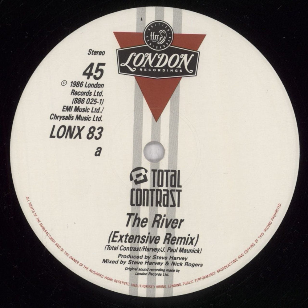 Total Contrast The River (Extended Version) UK 12" vinyl single (12 inch record / Maxi-single) UO312TH839703