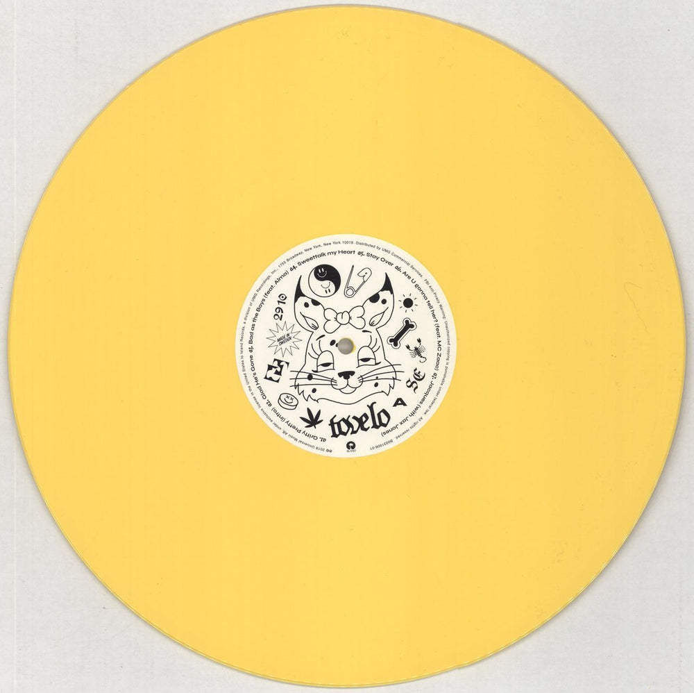 Tove Lo Sunshine Kitty - Yellow Vinyl US vinyl LP album (LP record) 6O6LPSU857350