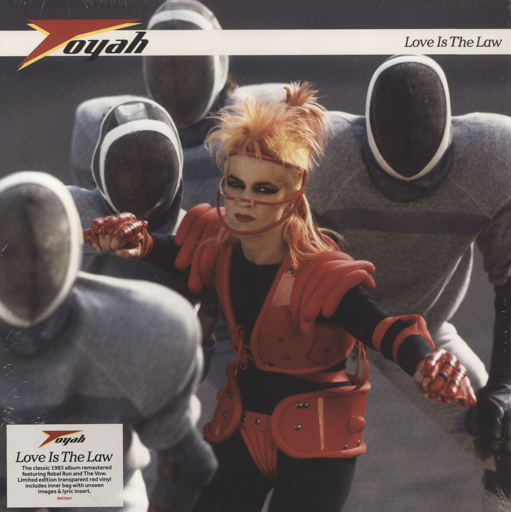 Toyah Love Is The Law - Red Vinyl UK vinyl LP album (LP record) BRED907