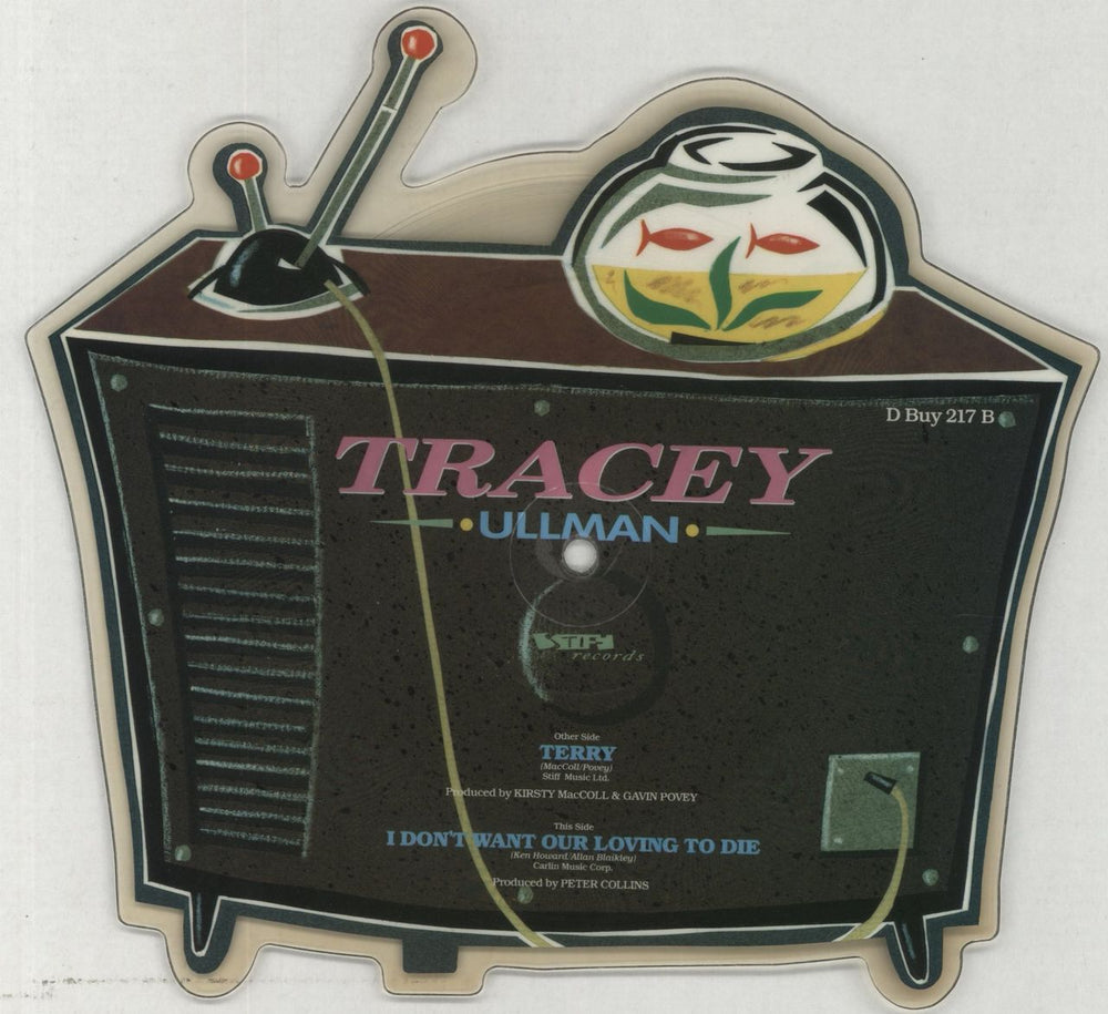 Tracey Ullman Terry UK shaped picture disc (picture disc vinyl record)