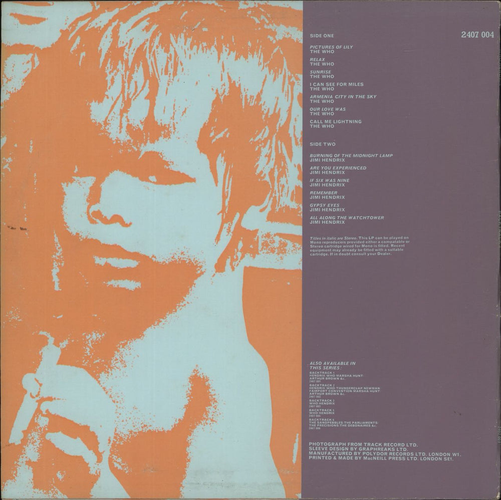 Track Records Backtrack 4 UK vinyl LP album (LP record)